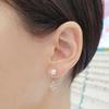 Volare Savezone01 20th Birthday Gift for Women, Two-Way Pearl Earrings Spe758 (15998812)