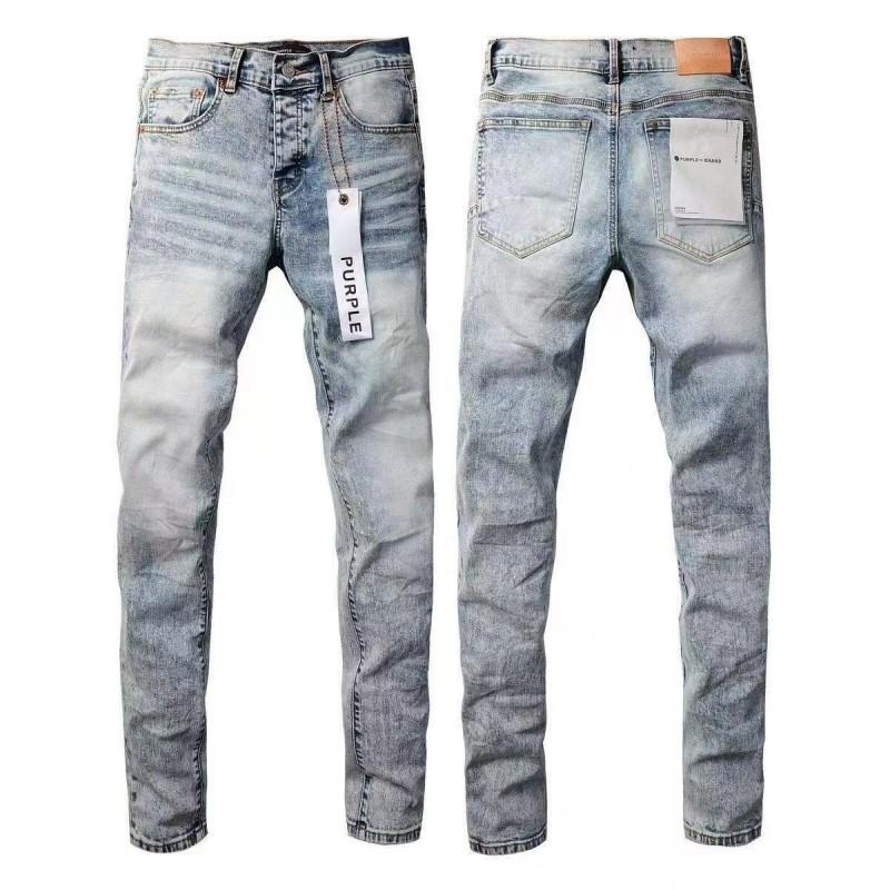 Mens Straight Fit Distressed Patchwork Denim Jeans Vintage Streetwear Style High Waist Ripped Cotton
