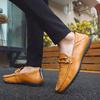 New Mens Loafers Handmade Leather Shoes Men Tennis Casual Driving Flats Slip On Boat Shoes Plus Size  Mokassin Lazy Shoes
