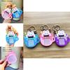 Cute Blue Star Bunny Calculator Keychain Soft Rubber Adorable Gift For All Occasions