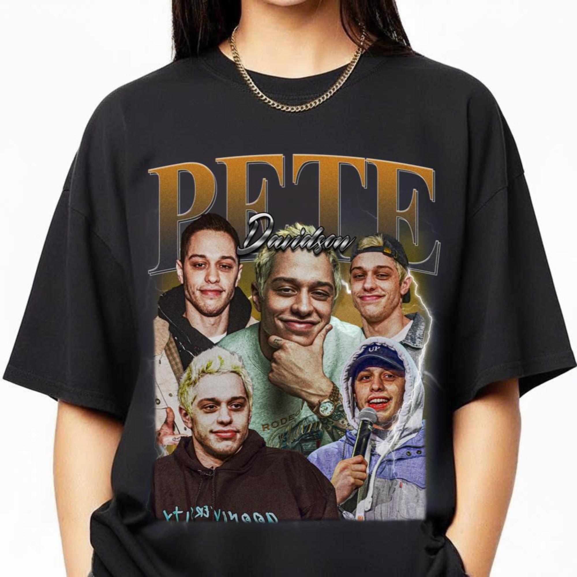 Pete Davidson Vintage Printed Womens Tshirt SpringSummer Fashion Trend Pure Cotton Top Neutral Short Sleeve Tshirt S