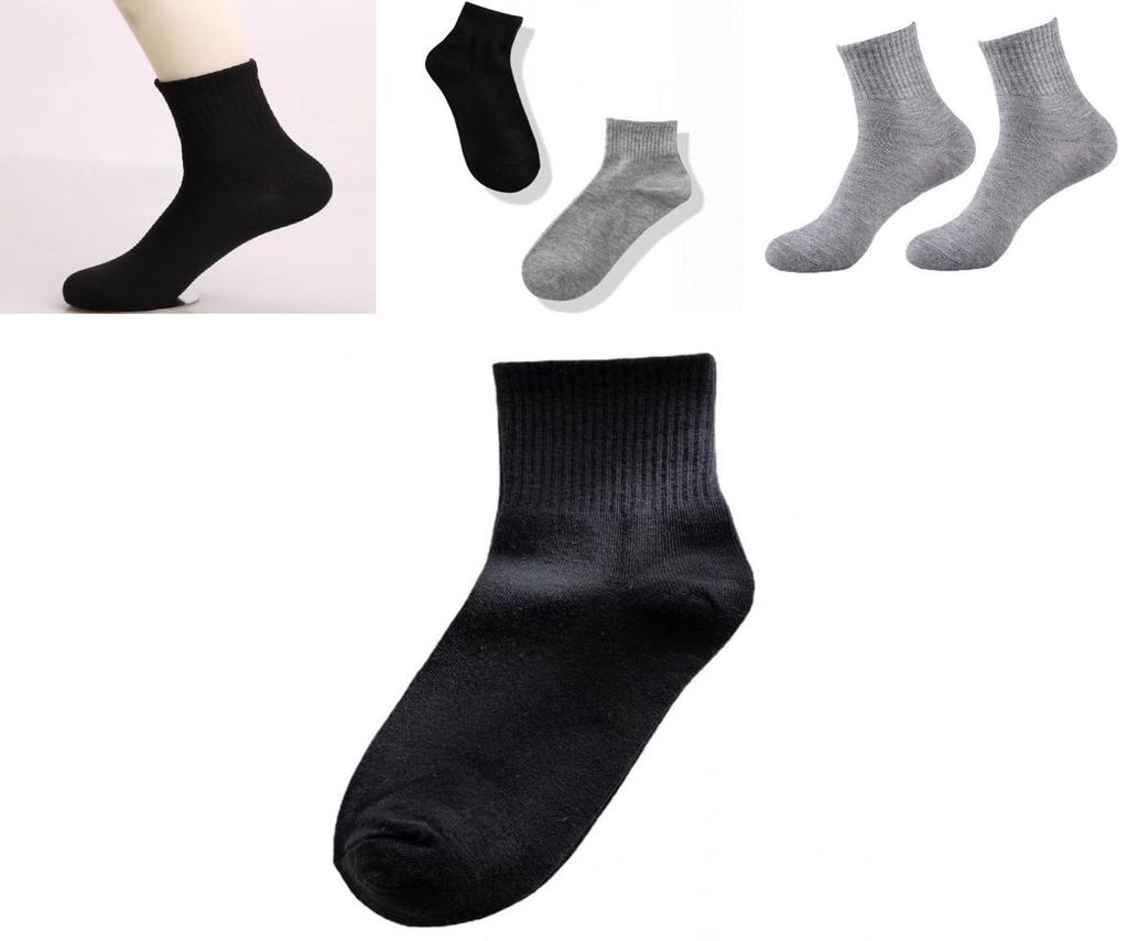 Superior Quality Men's Cotton Socks Moisture-wicking Anti-odor Crew Length