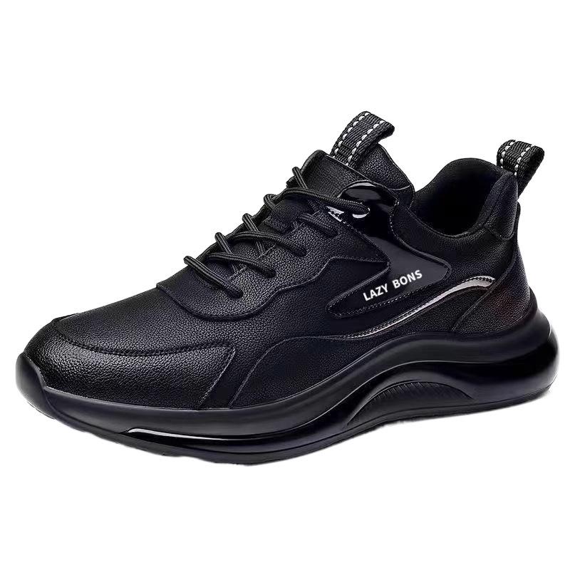 2025 New Men's Shoes Autumn and Winter New Sports Shoes Waterproof and Non-slip Velvet Fashion Leather Shoes Versatile Casual Shoes