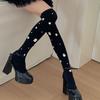 Black Sexy Charming Stockings for Women Newest Stretch Thigh Long Socks Girls Y2K Fashion Crystal Shiny Over The Knee High Socks