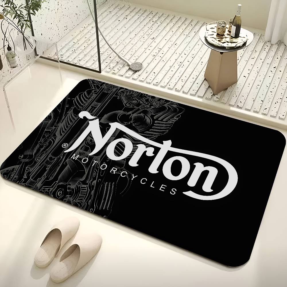 Motorcycle Racing N-Nortons Room Mats Washable Non-Slip Living Room Sofa Chairs Area Mat Kitchen Alfombra