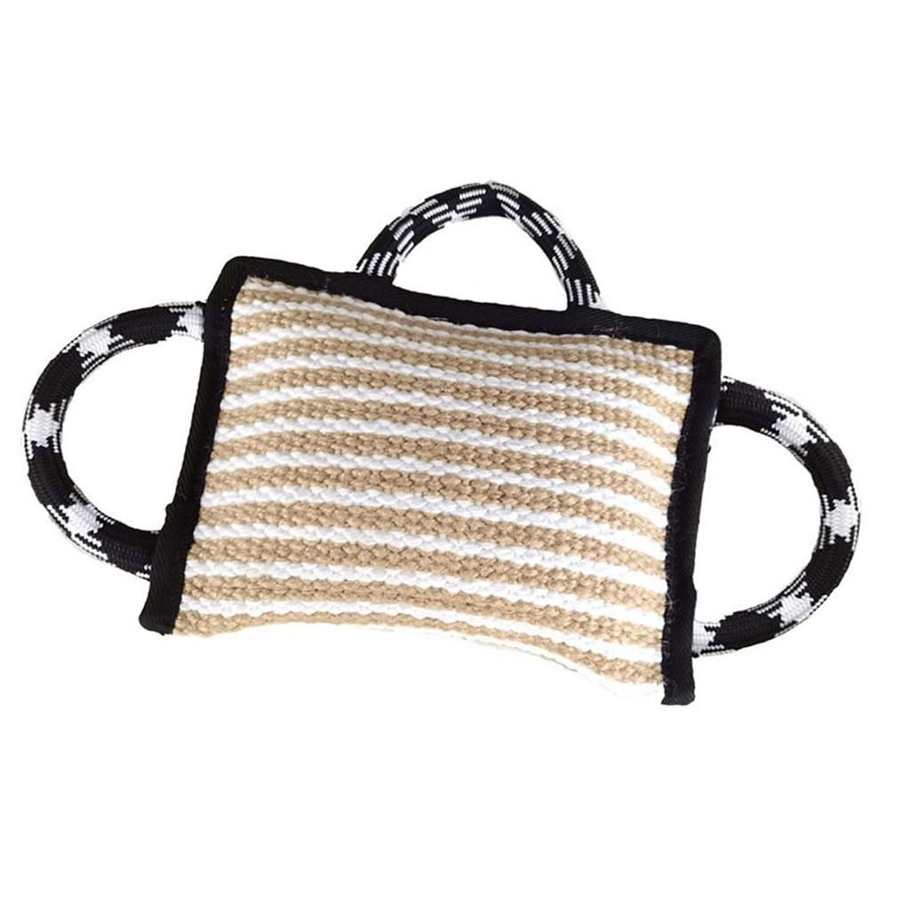 Dog Bite Numbing Pillow Tug Toy Dog Training Tug Pillow Toy with Handles Dog Training Bite Pillow