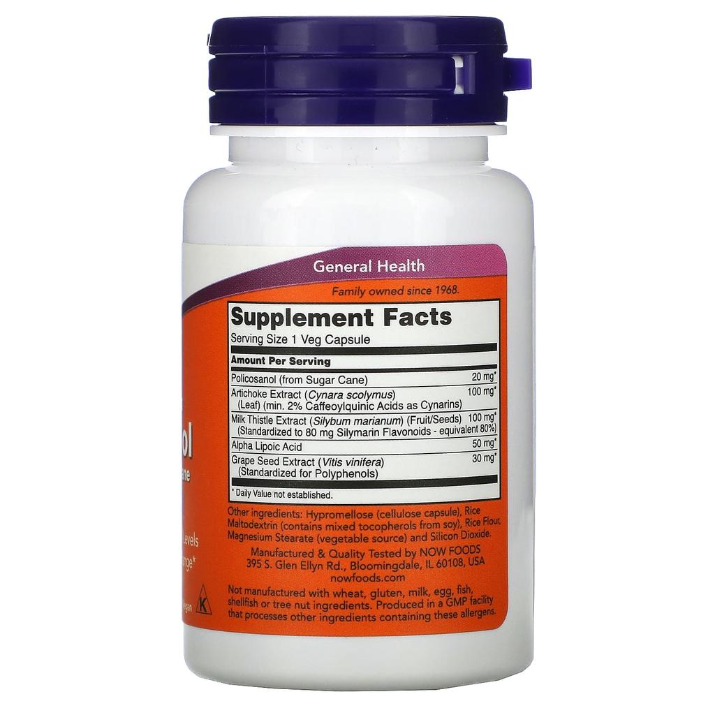 Double Strength Policosanol, 20Mg, 90 Veggie Caps