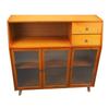 Kitchen Sideboard 3 Compartments 2 Shelves 2 Drawers Multifunction Buffet Cabinet Sideboard with 3