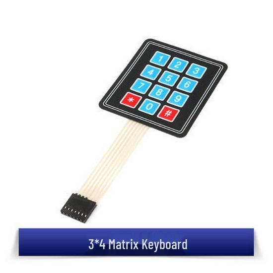 Matrix Membrane Keypad Switch: 1/3/4/5 Keys for Microcontroller Expansion