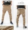 [Ash] Stretch Katsuragi Tapered Sarouel Pants (M, Beige)