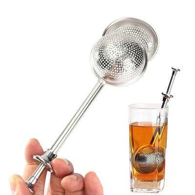 Mesh tesil i rostfritt stål tedesign infuser rörhållare Verktyg för mugg tekanna teware infuser återanvändbar metall stål te