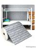 Self-Adhesive 3D Foam Brick Wall Sticker, Peel and Stick Wallpaper In Gray for Home Decor
