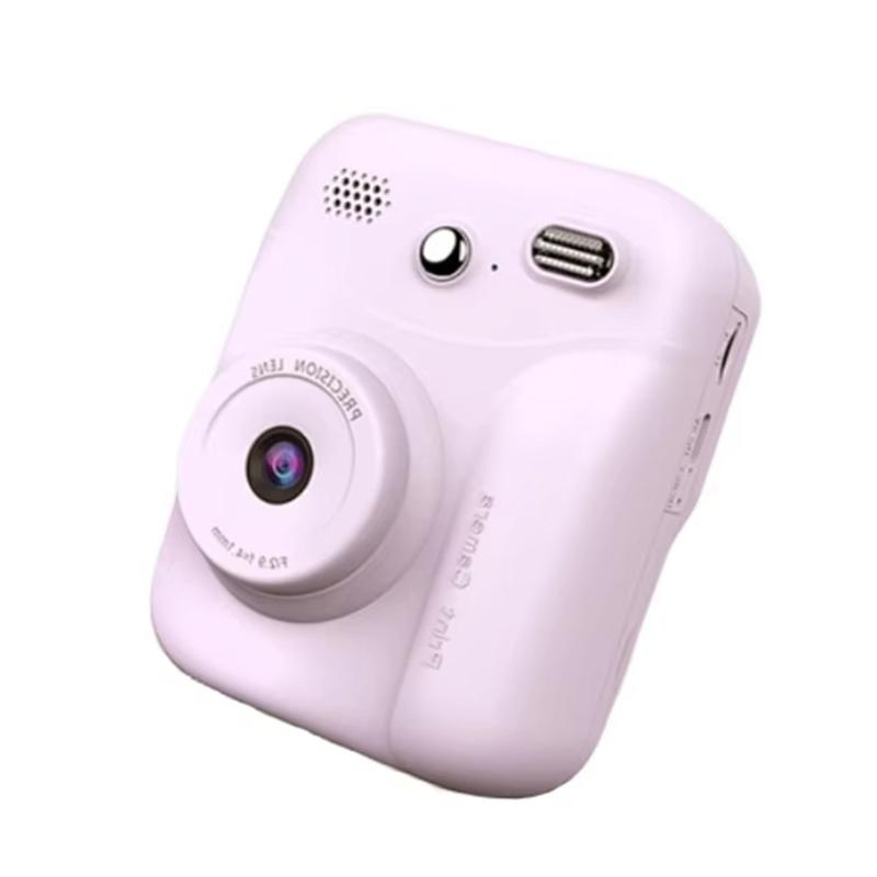 Kids Instantly Print Camera With 1Roll Thermals Paper For Creative Photography Featuring Clear Imaging Filter Effects