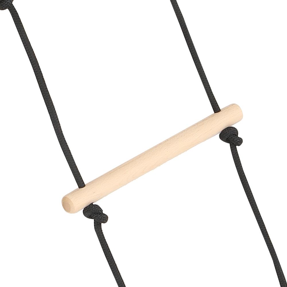 Children Swing Recreation Toy 5 Steps Outdoor Kid Wooded Playing Climbing Rope Ladder Fitness Equipment for Indoor