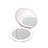 New Make Up Mirror with Lighting Small Led Tabletop Mirror Magnifying Women's Pocket Mirror HUAZJ03