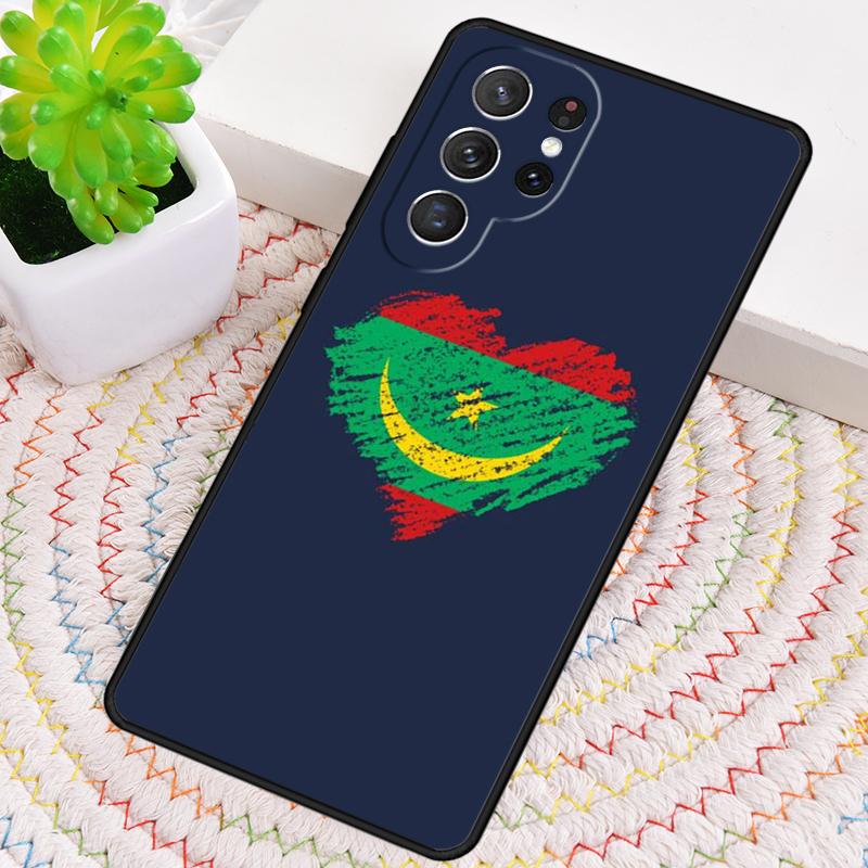 Mauritania Flag Silicone Phone Case For Samsung Galaxy note 10 pro S26 S25 S24 S23 S22 S21 Plus S25Ultra Capa Cover