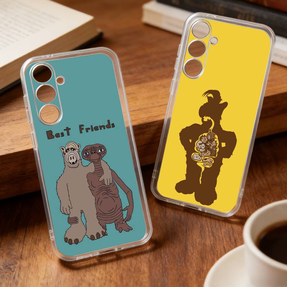 TV S-Series A-Alf Phone Case For Samsung S25,24,21,22,23,30,Ultra,20,Plus,Fe,Lite,Note Transparent Cover
