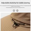 Adjustable Wide Brims Sun Hat For Men With Removable Top Panel Breathable Outdoor Fishing Cap Sun Protections