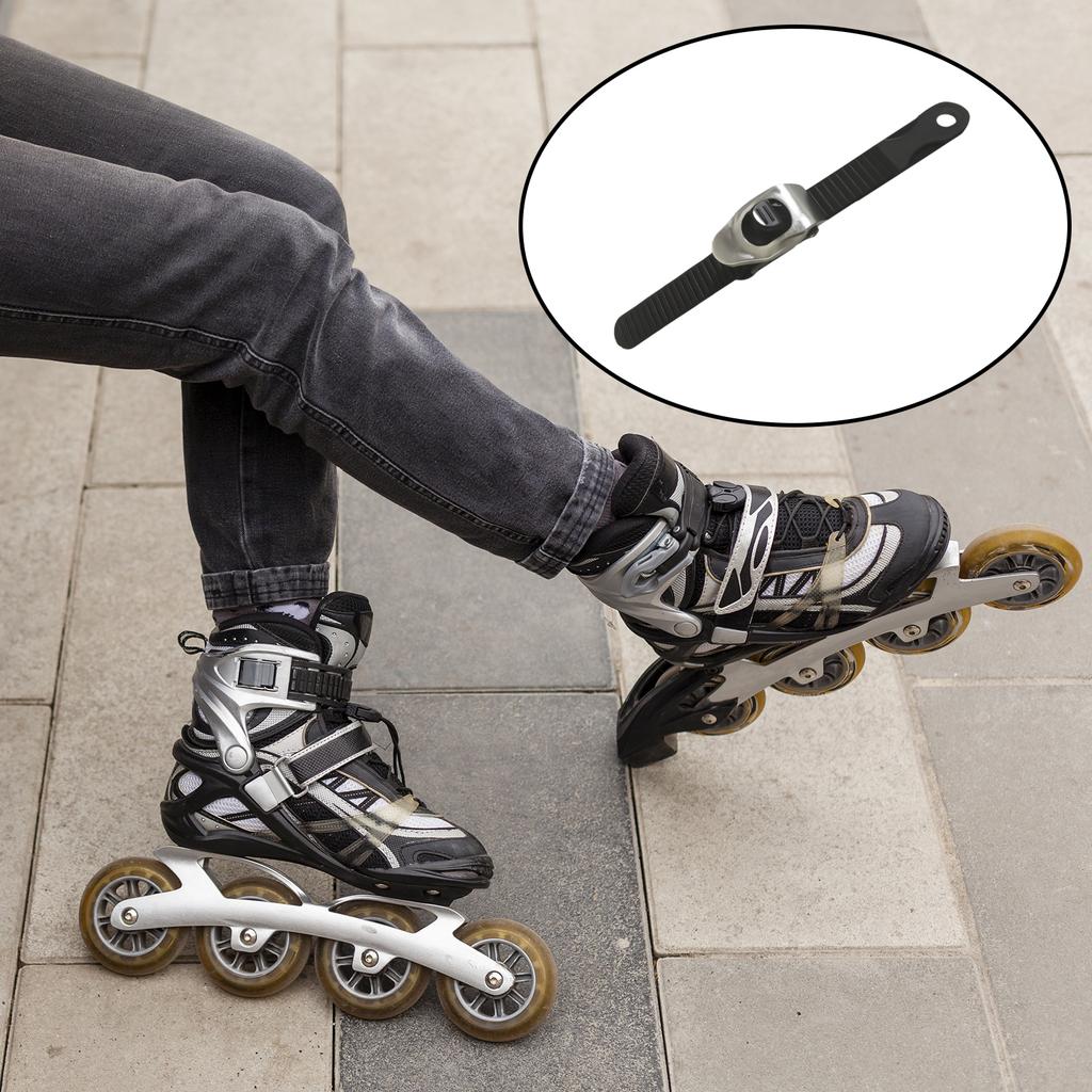 Inline Skate Buckle Strap Set, Adjustable Micro Ratchet Spider Buckle Clips, Plastic Replacement Fastening for Roller, Ice & Hockey Skates
