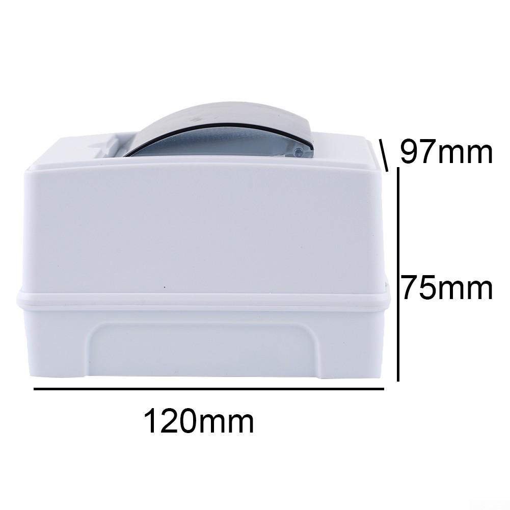 Distribution Box 2-4 Circuit Breakers Easy To Install MCB Power Plastic Junction