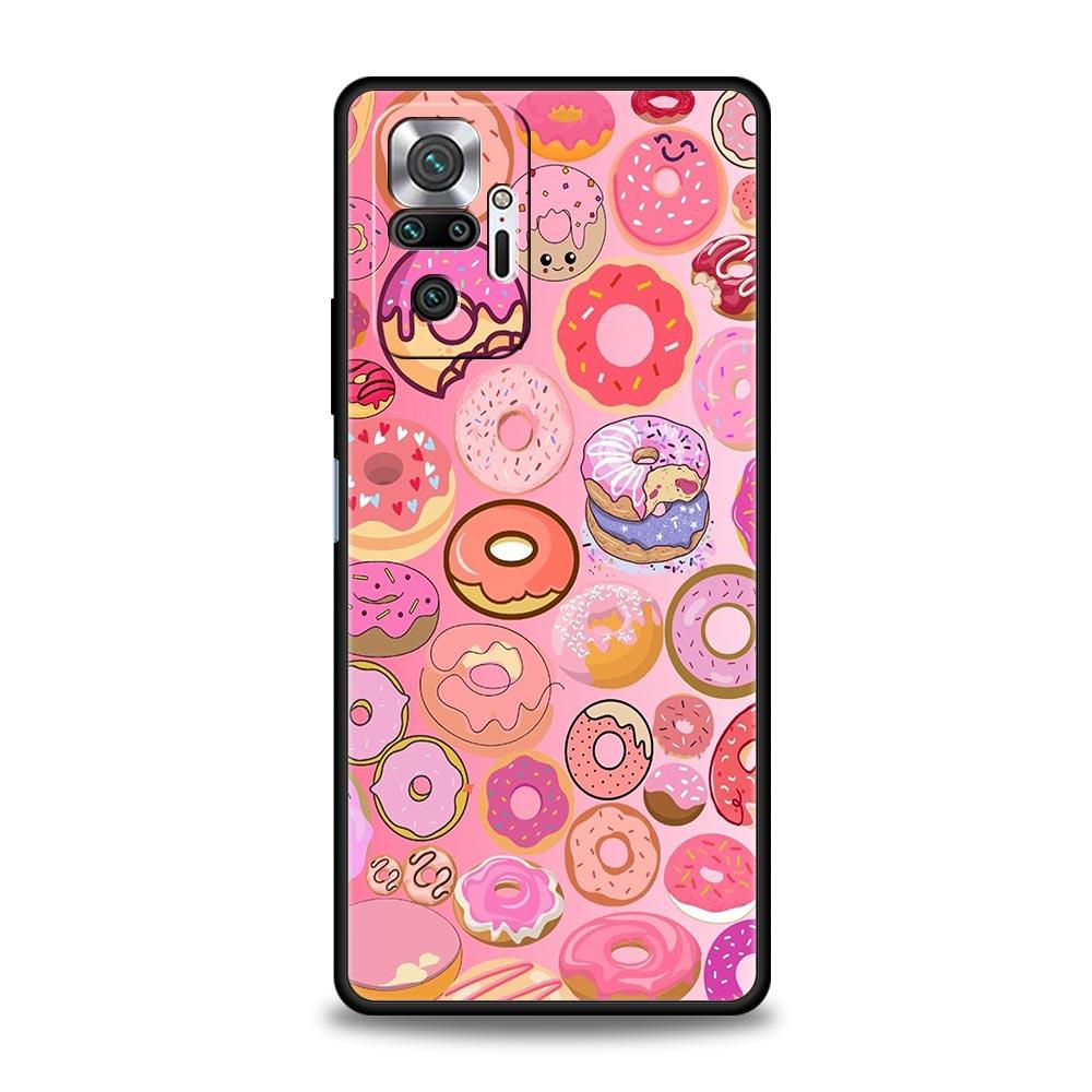 

Phone Case Cover for Redmi 14C 10C Note 15 14 13 12 10 11 Pro Plus K40 5G Soft TPU Shockproof Fundas Shell Donuts Cute Capas Bag Note 10 Pro