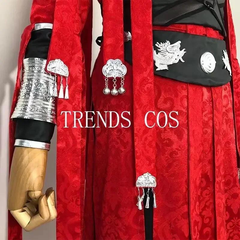 Hua Cheng Cosplay Costume Heaven's Official Blessing Tian Guan Ci Fu Hanfu San Lang Huacheng Outfits With Eyemask Wrist Guard