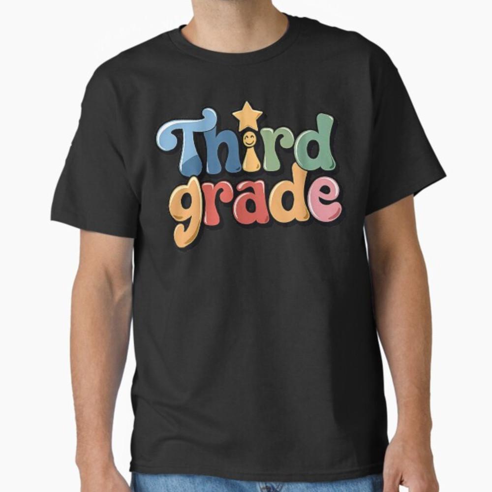 Крутая футболка для 3-го класса «Снова в школу» «Первый день в третьем классе» Унисекс S