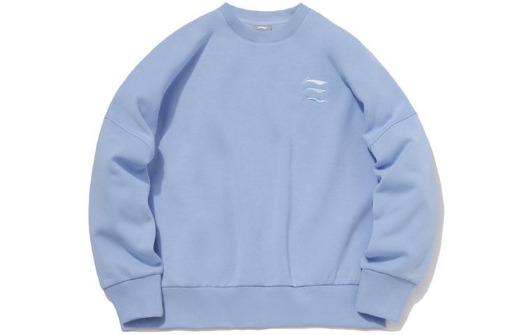 Li Ning Sports Fashion Collection Sweatshirt Women s Multicolor Blue AWDRF42-3 M