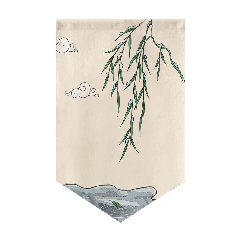 Chinese Decor Traditional Curtain Kitchen Short Curtain Noren Shop Japanese Style Curtain Small Window Restaurant Sushi Decor