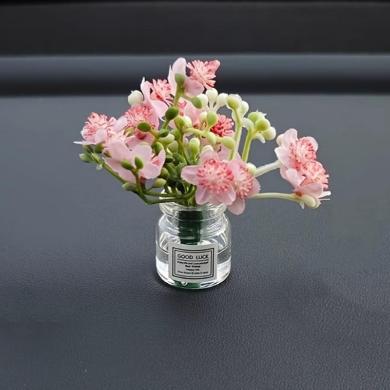 Zarte Miniatur-Topfblumen Verschiedene Farben Armaturenbrettbegrünung Tischfiguren für DIY-Bastelarbeiten Heimschmuck