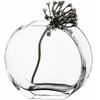 Handcrafted Minimalist Transparent Glass Vase for Elegant Flower Arrangements