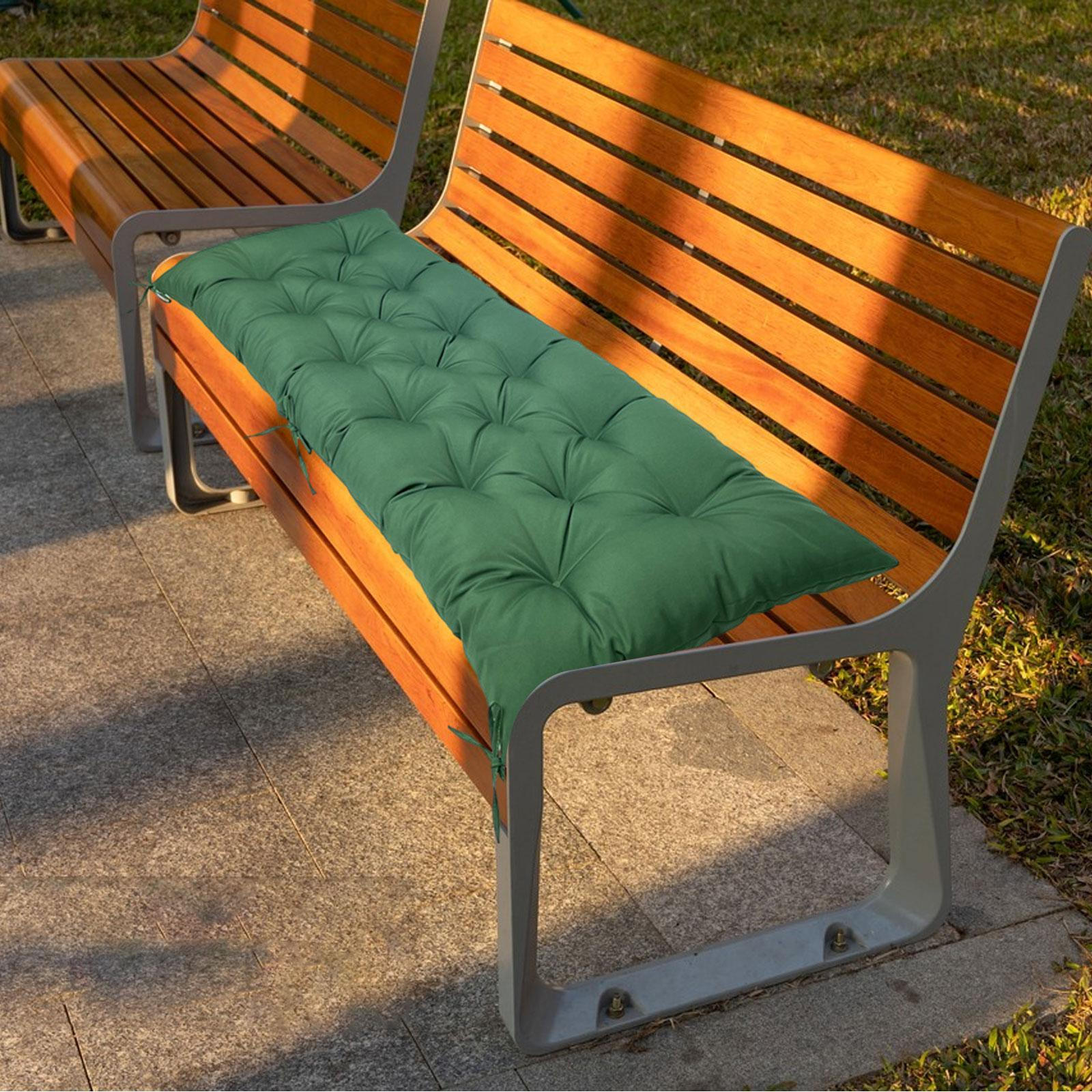 

Подушка для садовой скамейки, прямоугольная подушка для сиденья, мягкая мебель, завязки включены зелёный