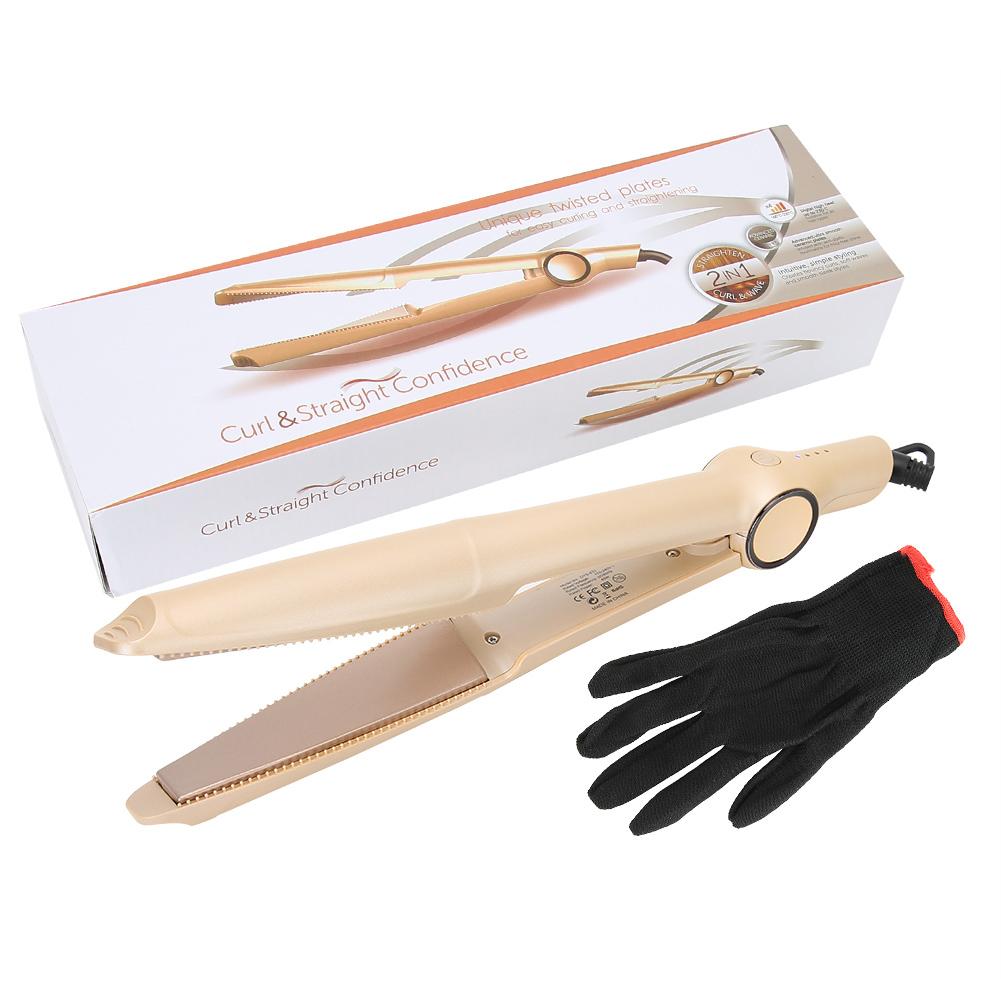 

Выпрямитель для волос Flat Iron Салонная парикмахерская Waver Щипцы для волос Парикмахерский инструмент 110‑240 В UK Plug UK Plug