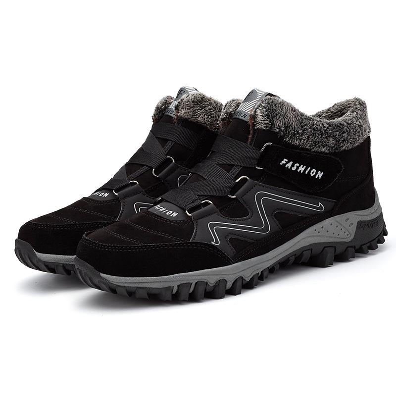 Women s Winter Snow Boots Velcro, Thick Sole, Warm Cotton, Plus Velvet 44