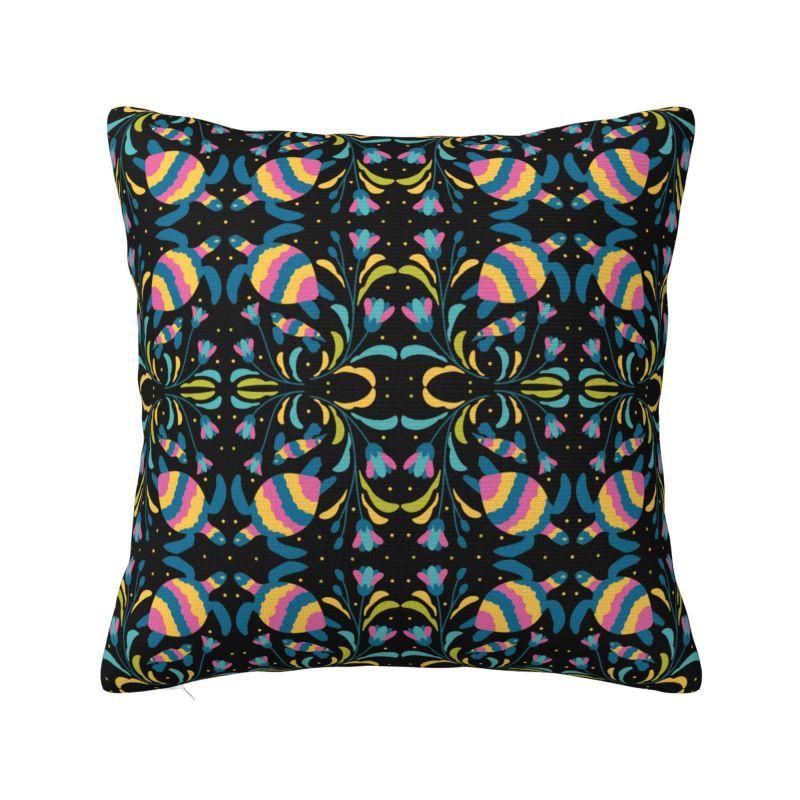 Fashion Nutcracker Cushion Cover Polyester Cartoon Soldier Toy Christmas Gift Throw Pillow for Sofa Square Pillowcase Decoration 30x30cm 12x12in