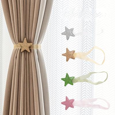 1 Stück Magnetisch Neu Pentagramm Vorhang Bindeseil Raffhalter Accessoires Rücken Halter Schnalle Clips Haken Halter Heimdeko Vorhang Rin