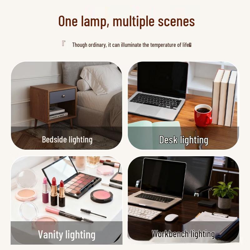 Oeny Dual-Head Clip-On Desk Lamp