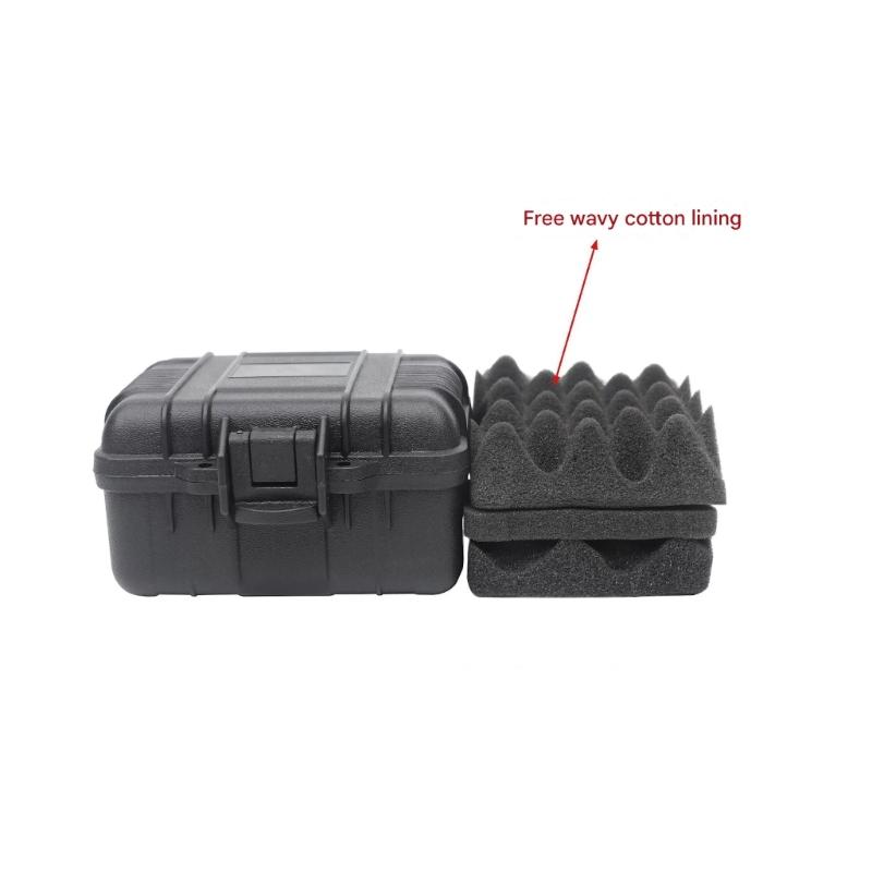 Dustproof Plastic Storage Box Container Organizer Case With Metal Hinges And Adjustable Spume Layer For Equipment Safety