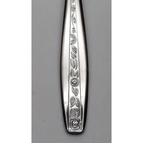 Eve-mode RT 18-0 Petit Rose Line Strawberry Spoon, Total Length 129mm, Set of 2, Made In Japan