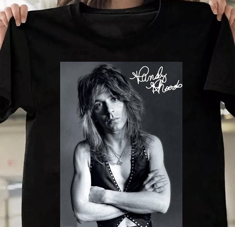Weihnachtsgeschenk Randy Rhoads Unterschrift Tour Unisex Alle Größen T-Shirt 24D396