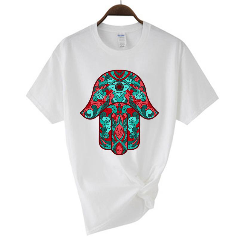 

Brand T-shirt For Men Luxury Tees Hands of Fadi Print Lucky Hand T Shirt Casual Clothes Short Sleeve Women Oversized 100% Cotton S