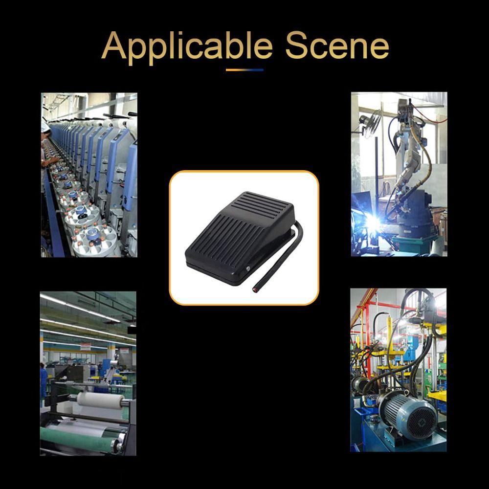 Plastic Foot Pedal Switch 10A 250VAC  Durable   CNC Industrial