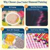 Diamond painting DIY black cat and butterfly kit for home room decoration