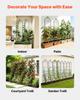 Garden Trellis, 220 X 52.5 Cm Rose Trellis, 4 Packs Garden Flower Rose Trellises with Powder-Coated Finish & Convenient Locking Design, Plant Support