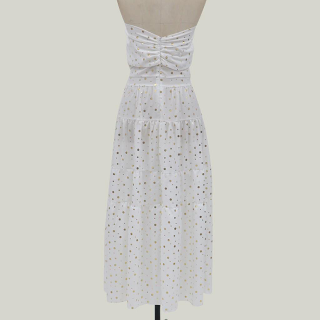 Fashion Women Sequins Evening Dress Shoulder Insertion Off Shoulder Dress