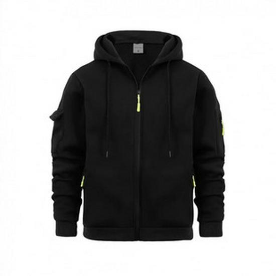 Autumn & Winter Youth Loose-Fit Three-Color Patchwork Hoodie (Plus Size, European Size)