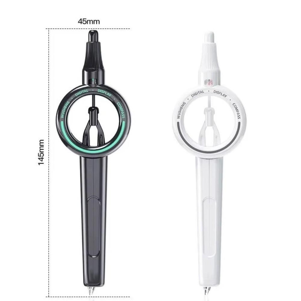 Push-Button Control Geometry Drawing Compass ABS Integrated Ruler Radius Pointer Compass  Exam Use