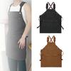 Canvas Apron with Adjustable Straps Ideal for Culinary Tasks And Hairdressing