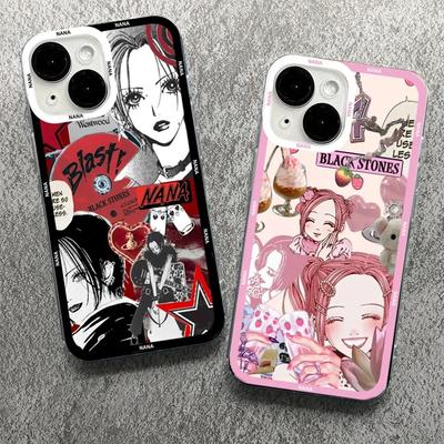 Custodia per telefono Cartoon Anime Oosaki Nana 15 14 13 12 Pro Max Mini X XS XR SE 7 8 Plus Cover per coppia per iPhone 11 Custodie