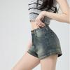 Women's Denim Shorts 2026 Summer New Tight-fitting A-line Jeans